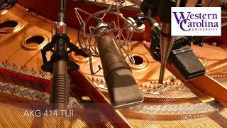 Studio Microphone Comparison - Piano - Western Carolina University