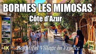 Beautiful Village in  France - Bormes les Mimosas 4K Ultra HD footage