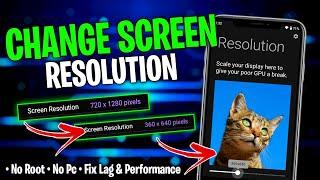 How To Change Android Screen Resolution Without Root | Stable Fps & Performance 