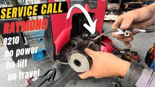 SERVICE CALL: Raymond Pallet Jack DEAD?? No power, No lift, No Travel.