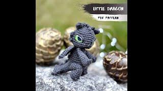 REVIEW: Crochet Dragon PATTERN | Miniature amigurumi dragon animal PDF | Toothless dragon pattern