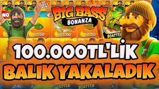 BİG BASS BONANZA KÜÇÜK KASA | 100.000₺'lik BALIK | SLOT KÜÇÜK KASA TAKTİKLERİ | #bigbassbonanza