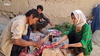 Reception of guests in the countryside of Afghanistan