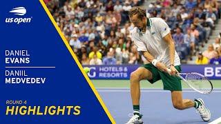 Daniel Evans vs Daniil Medvedev Highlights | 2021 US Open Round 4