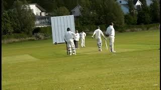 1st hit in Hunts County  Cricket League England