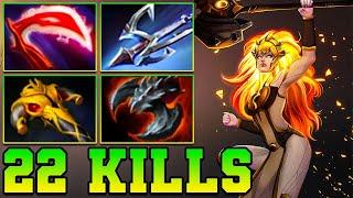 22 Kills DawnBreaker Dota 2 Safelane 7.37 Carry Meta Guide Skills Build Pro Gameplay