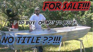 Things to consider when Buying a Jon Boat .  Mud Boat DIY Project Part 1.   (Swamp N Stomp ep. #49)