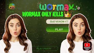 WORMAX.IO | GAME PLAY | KILLER BOT | I KILL ALL NOOBS |