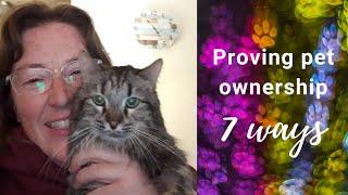 7 ways to prove pet ownership