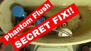 Toilet PHANTOM GHOST Flushing:  SECRET FIX! -- HINT:  NOT THE FLAPPER!