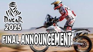 Dakar 2025 Final Announcement