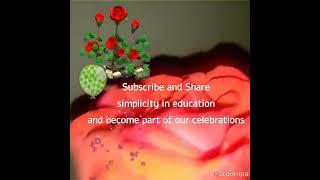 Simplicity in education 1st anniversary on YouTube