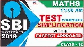 Simplification | SBI Class 2019 | Maths | 11:00 AM