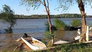 Danube river beach Beska ,Serbia