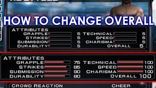 How to Change Superstar Overall in SvR 2011