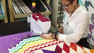 Machine binding a quilt for beginner quilters