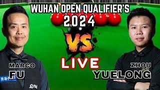  Snooker Live: Marco Fu Vs Zhou Yuelong | Wuhan Open Snooker 2024 Qualifiers