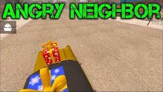 Катаюсь на машине с подарками Angry Neighbor 2.3 Android New year Ride on car