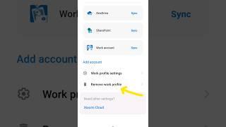 Remove work profile #workprofile #intune #company portal