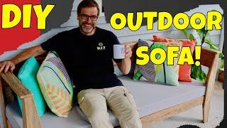 How to Build an Outdoor Sofa. Comfy, Cheap and the Easiest to Build!