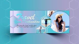 Facebook Cover Photo Template Design || Photoshop 2022 Cc Tutorial