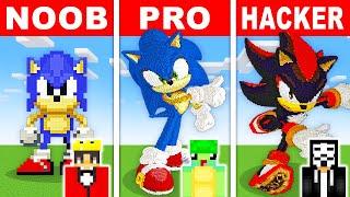 NOOB vs PRO: SONIC THE HEDGEHOG HOUSE Build Challenge in Minecraft