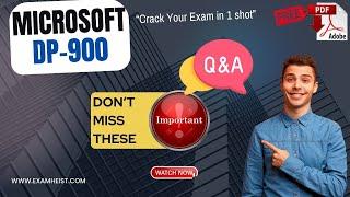 DP-900 | Important Exam Questions | Microsoft Azure Data Fundamentals | 100% Pass | Exam Cram | PDF