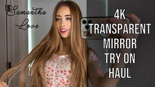 4K TRANSPARENT DRESS TRY ON REVIEW