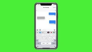iPhone Text Message Green Screen