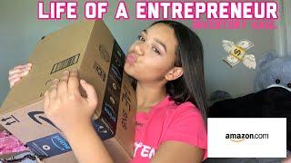 Inventory haul (lip gloss) ft.Amazon | Life of an entrepreneur Ep.1