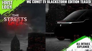 MG Comet EV Blackstorm Edition Teased For The First Time - All Details, Spec, Features And More