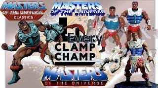 Every MOTU Clamp Champ Comparison List He-man and the Masters of the Universe