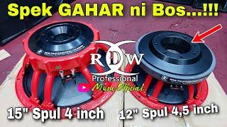 Review Speaker RDW 15LS20CR & RDW 12LS70F - Sudah Pasti Horeg Lur