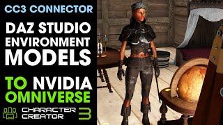 Character Creator 3 Omniverse Connector ~ Testing DAZ Environment & Character to Nvidia Omniverse