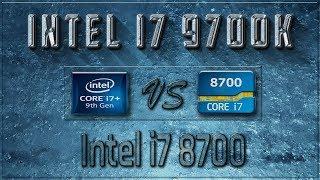 Intel i7 9700K vs i7 8700 Benchmarks | Test Review | Comparison | Gaming | 10 Tests