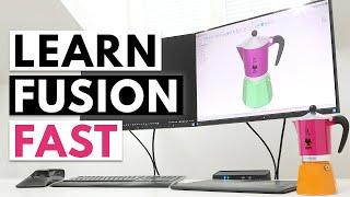 LEARN FUSION 360 FAST! A Beginner Tutorial [step by step instructions, no prior knowledge required]