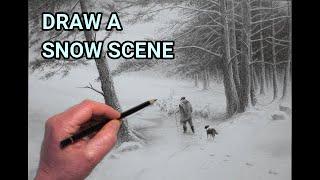 How To Draw a Snow Scene From an Old Masters Oil Painting