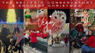 Festive Vegas Magic: Christmas Fun at Bellagio & Enchant with the Family!