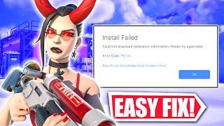 How to Fix Fortnite "Installation Failed : MD-DL" could not download Installation Information Error