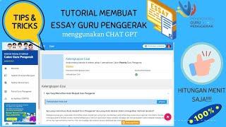 TUTORIAL MEMBUAT ESSAY GURU PENGGERAK DALAM HITUNGAN MENIT