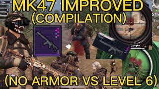 PUBG:Improved MK47 compilation (NO ARMOR VS LEVEL 6) (METRO ROYALE)