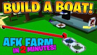 How to Make a AFK FARM in 2 Minutes (EASY) Build A Boat For Treasure ROBLOX