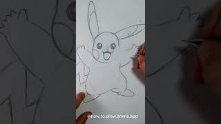 How to draw Pikachu with Mangaka app