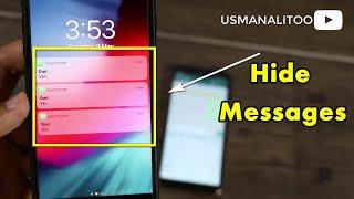 iPhone | Hide Whatsapp Message On Lock Screen & Notification Bar (2020)