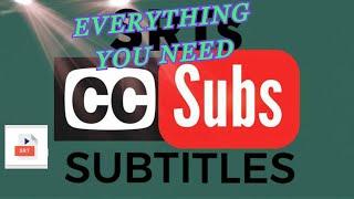 How to make an SRT file and upload it to YouTube (how to make subtitle file)