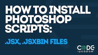 How to install Photoshop scripts: .jsx, .jsxbin files