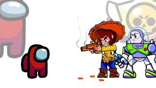 Mini Crewmate Kills Toy Story in Brawl Stars Characters | Among Us