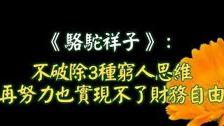 《駱駝祥子》：不破除3種窮人思維，再努力也實現不了財務自由