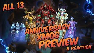 World of Warcraft 20th Anniversary all Tier 2 Sets Preview and Reaction.