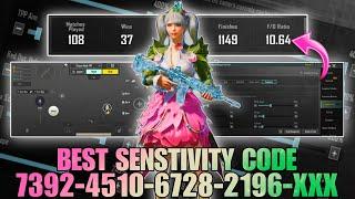 NEW UPDATE 3.5  BEST SENSITIVITY CODE + CONTROL SETTINGS PUBG MOBILE/BGMI